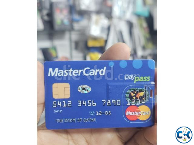 128GB Slim Credit Card Shape Flash Drive large image 4