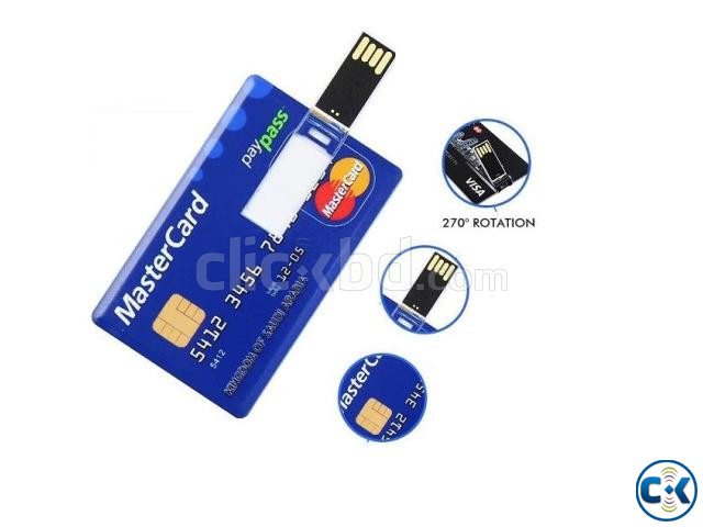 Credit Card Shape Slim 64GB USB Flash Drive large image 1