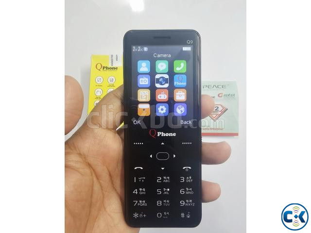 Qphone Q9 Touch Button Phone Blue large image 1