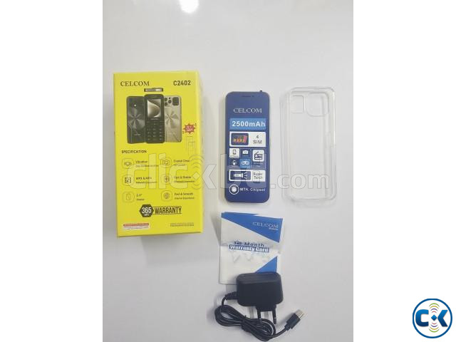 Celcom C2402 Button Phone Four Sim Black large image 1