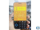 imam C7 Vista Button Phone 3.5 inch Display Gray