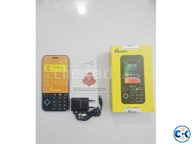 imam C7 Vista Button Phone 3.5 inch Display Gray large image 1