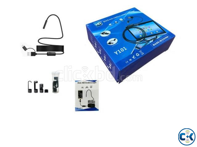 Y101 3 in 1 inspection Endoscope Camera 5 Meter Waterproof large image 0