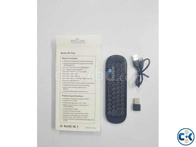 W1 Plus Wireless Air Mouse Remote with Keyboard Voice Contro large image 2