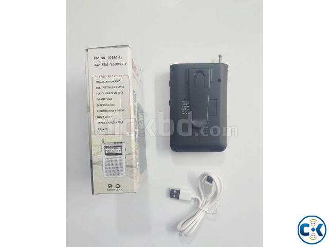 R69BT Bluetooth FM Radio 2 Band USB TF MP3 Music large image 1