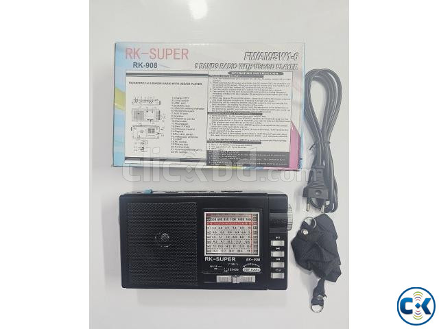 RK Super 8 Band 908 Bluetooth FM Radio large image 2