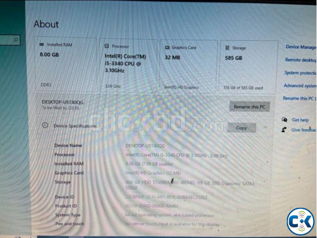 PC i5 3rd Gen 8GB RAM large image 1
