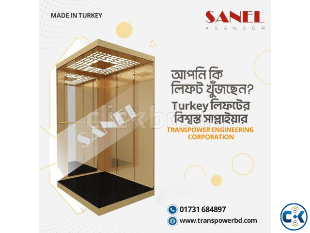 Sanel 1000 Kg Passenger Elevator Brand Sanel-Turkey  large image 3