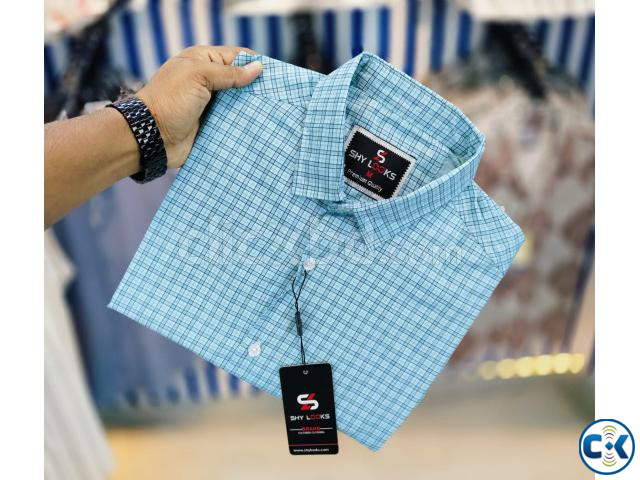 Shy Looks Pure Cotton Full Sleeve Check Shirt large image 4