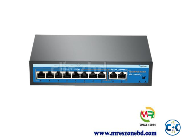 Eurovisin EV-F0820FBL-A 8-Port PoE 2 Uplink Ports Network large image 0