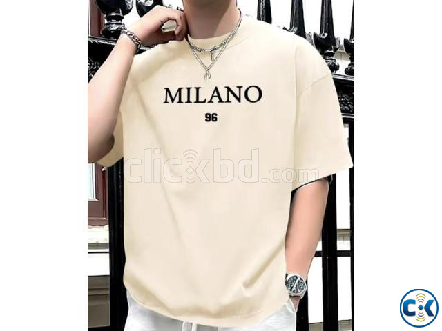 Drop shoulder t-shirt with DTF print large image 2