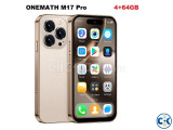 ONEMath M17 Pro Mini 4G Android Smart Phone 4GB 64GB -Gold