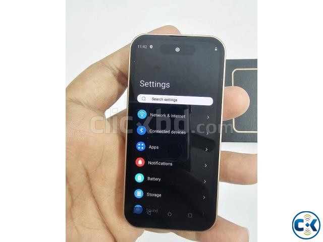 ONEMath M17 Pro Mini 4G Android Smart Phone 4GB 64GB -Gold large image 4