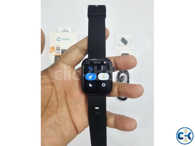 Colmi P71 Bluetooth Call Smartwatch Black large image 3