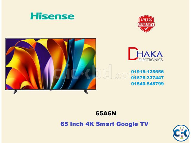 Hisense 65A6N 65 inch UHD 4K Google TV Price BD Official large image 1