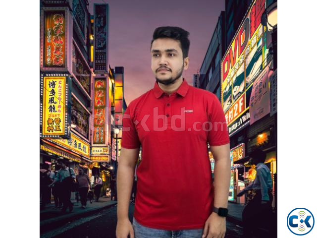 China Stretch Half sleeve polo shirt large image 3