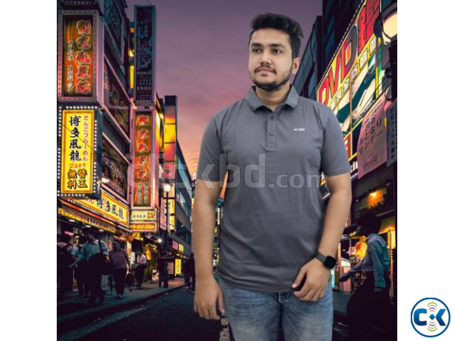 China Stretch Half sleeve polo shirt large image 4