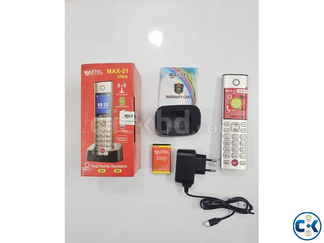 Maxtel Max-21 Ultra Desk Phone Gold large image 1