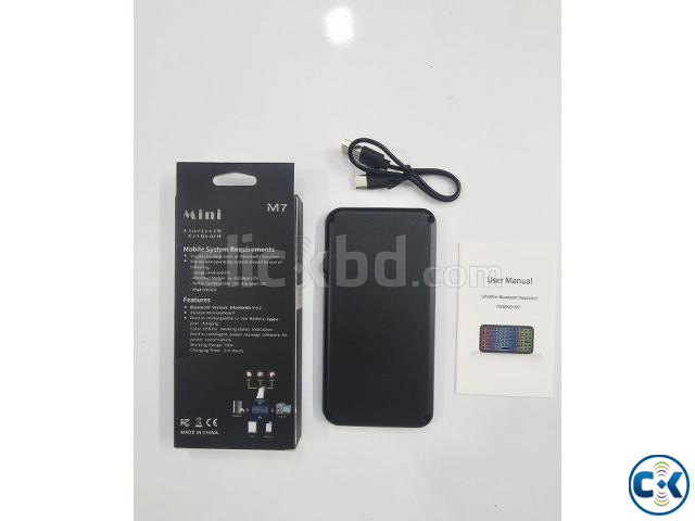 M7 Mini Bluetooth 5.2 Keyboard Colorful Light large image 2