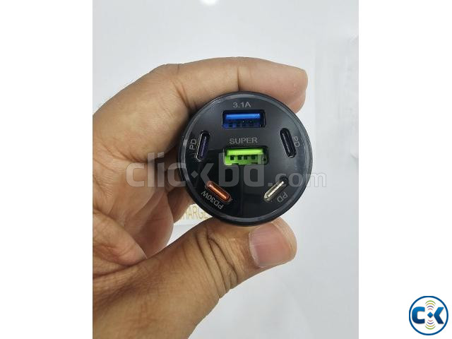 75W Quick Car Charger 2 USB 4 Port Type-C large image 3