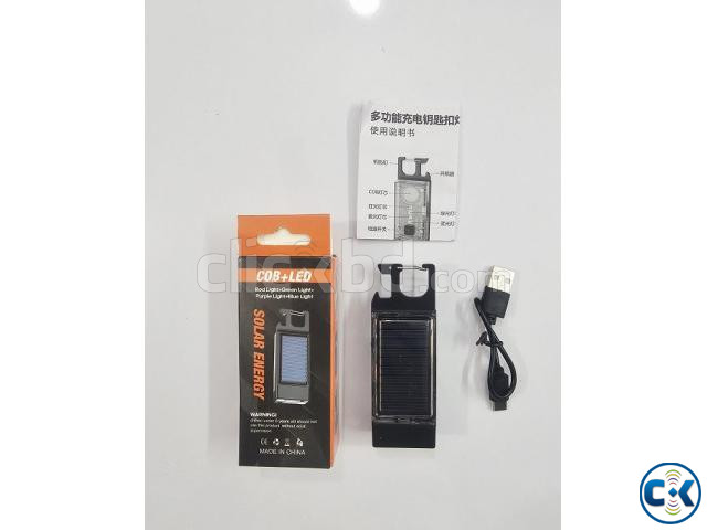S030-5 Solar Energy keychain Flashlight large image 1