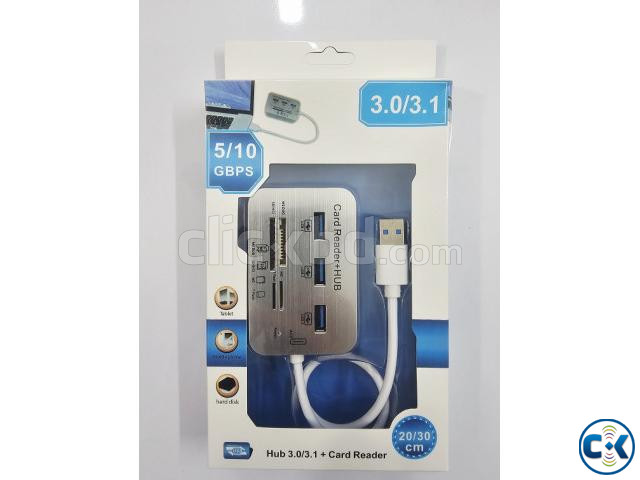 7 in 1 USB Hub With Card Reader Combo Kit USB 3.0 large image 1