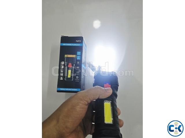 Hy912 USB Charge 5 Head Flashlight large image 3