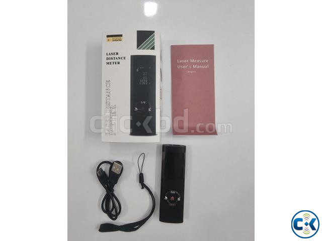 JQ40 Mini Laser Distance Meter 40M Range Finder Tape large image 1