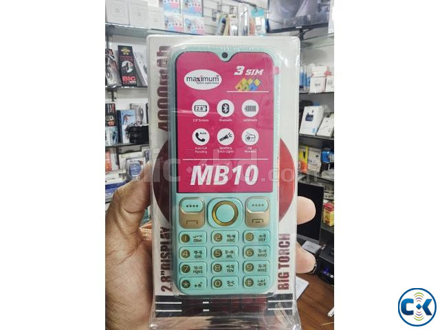 Maximum MB10 Button Phone Three Sim 4000mAh large image 1