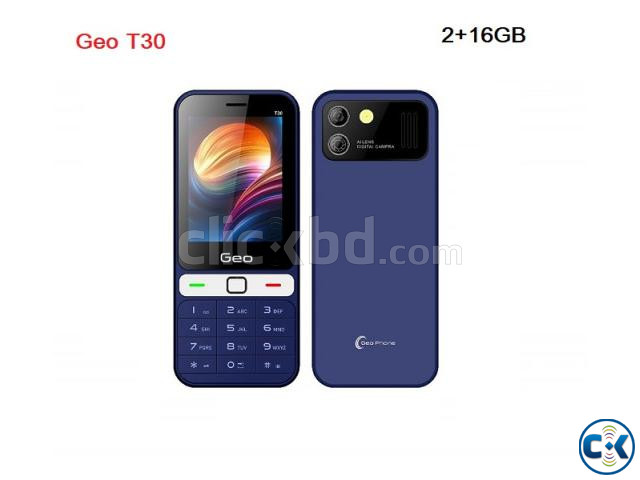Geo T30 Android 4G Button Phone Dual Sim Touch Dispaly large image 0