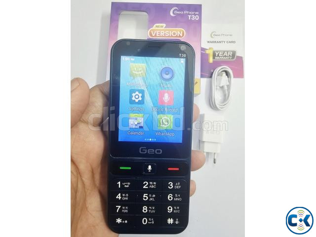 Geo T30 Android 4G Button Phone Dual Sim Touch Dispaly large image 3