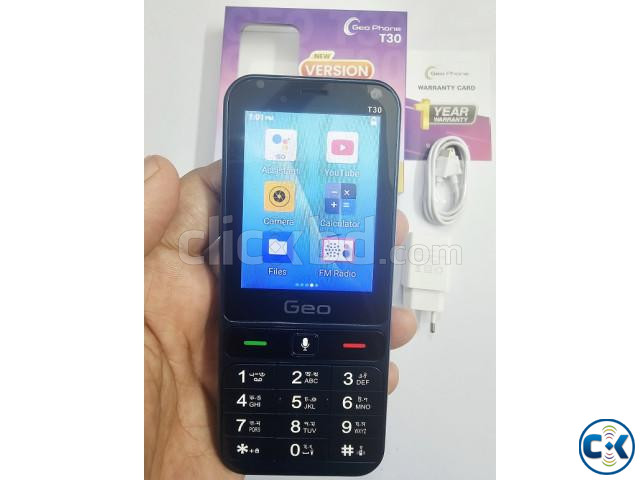Geo T30 Android 4G Button Phone Dual Sim Touch Dispaly large image 4