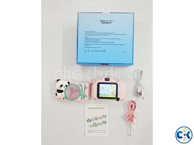 X28 Kids Dual Lens Digital Camera With Case Pink large image 1