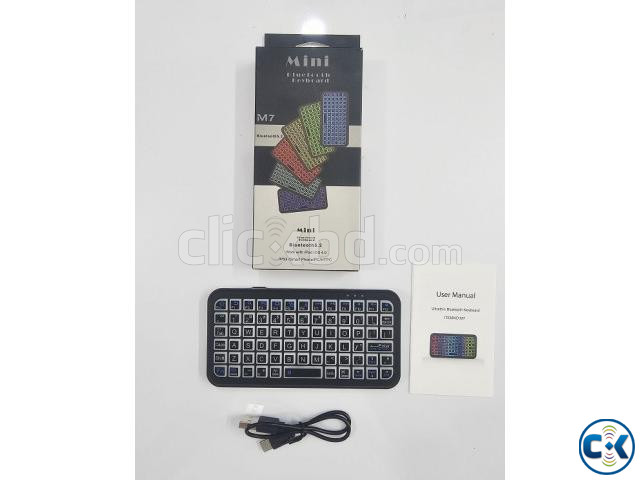 M7 Mini Bluetooth 5.2 Keyboard Colorful Light large image 2