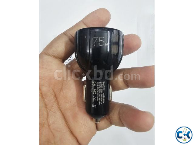 75W Quick Car Charger 2 USB 4 Port Type-C large image 3