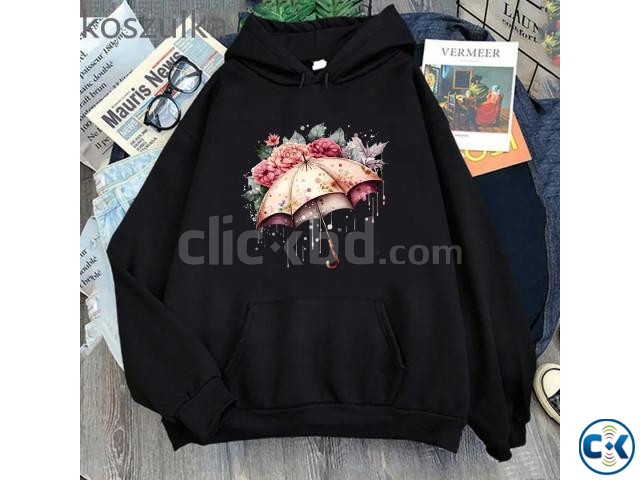 Ladies Stylish Premium Hoodie large image 2