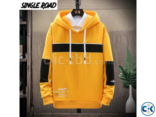 Stylish Color Combined Hoodie large image 0