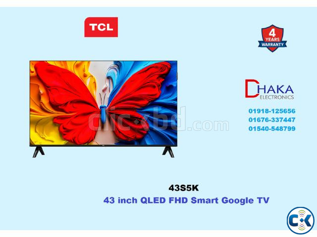 TCL 43 inch 43S5K QLED FHD Smart Google TV Official large image 0