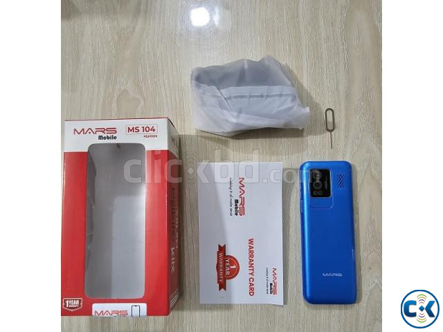 MARS MS104 Dual Sim Touch Button Phone Blue large image 2