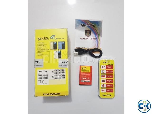 Maxtel Max11 Card Phone Dual Sim White large image 2