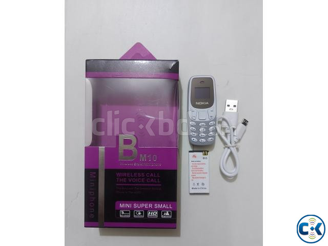 BM10 Mini Mobile Phone Dual Sim Option Ash large image 1