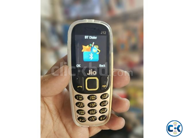 Jio J12 Mini Phone Dual Sim Cover Gold large image 3