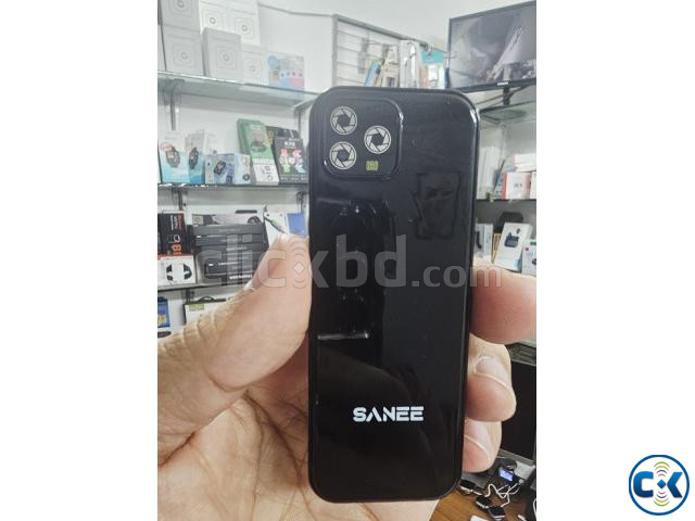 Sanee S12 Mini Card Phone Dual Sim Black large image 2