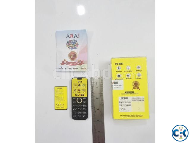 Sanee S12 Mini Card Phone Dual Sim Black large image 3
