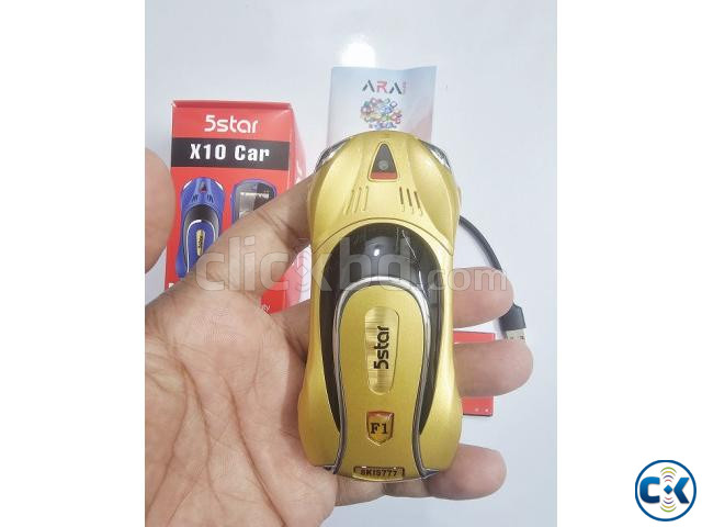 5Star X10 Car Shape Phone Gold large image 2