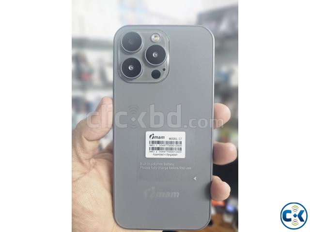 imam C7 Vista Button Phone 3.5 inch Display Gray large image 1