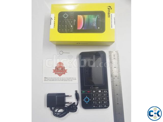 imam C7 Vista Button Phone 3.5 inch Display Gray large image 2