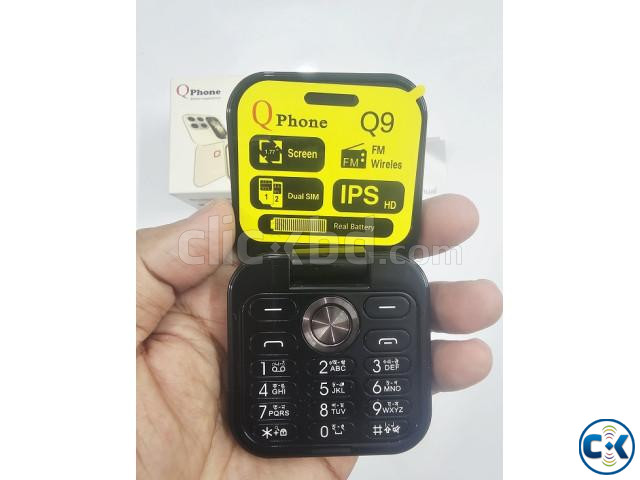 Qphone Q9 Folding Phone Black large image 4