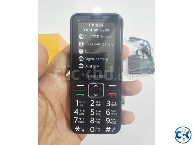 Philips E209 Feature Phone Black large image 2