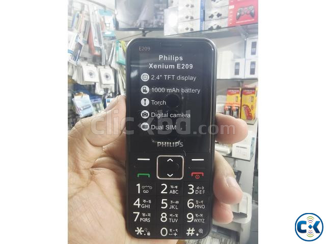 Philips E209 Feature Phone Black large image 3